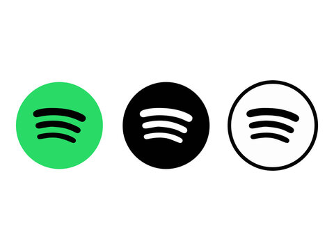 Spotify music streaming service mockup with music display theme, playlist interface, and playback screen design. Vector illustration for digital music platform sample UI. Spotify Music Player UI