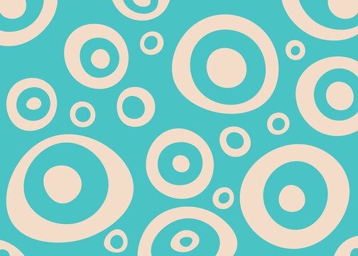 Abstract retro concentric circle pattern background