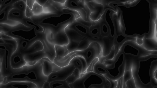 Abstract black white pattern glowing smoky liquid plasma texture fluid digital design perfect for backgrounds, prints, web design, and digital art projects.