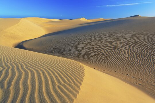 Wave pattern, Maspalomas sandy dunes, Gran Canaria, Canary Islands, Spain