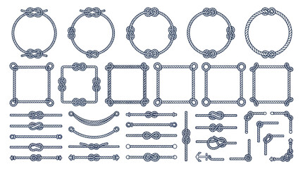 Nautical Rope Borders and Frames Collection © ijo