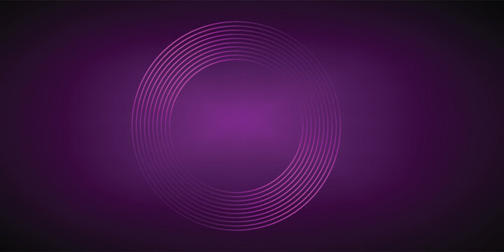 Dark purple circle art len background. vector illustration