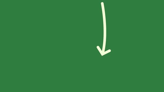 green screen arrow pointing up animated chromakey design elements figure gesture backgrounds cartoonish illustration scene colorful motion creative