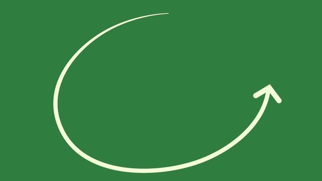 green screen arrow pointing to right in middle circle up animated chromakey colorful illustration gesture elements cartoonish creative