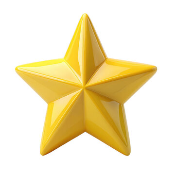 A shiny golden yellow five-pointed star icon.