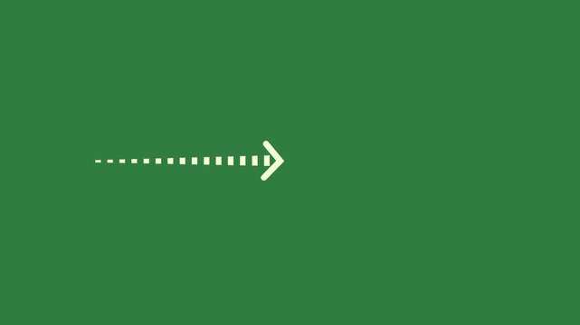 green screen image text arrow pointing to right animated chromakey movement elements emotion creative illustration composition
