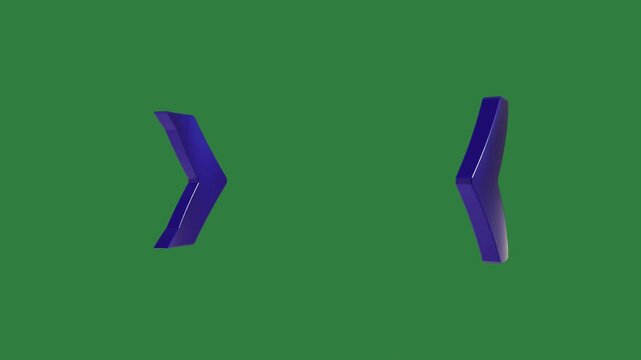 green screen pair scissors two blue arrows letter s arrow close up x animated chromakey cartoonish composition design elements illustration