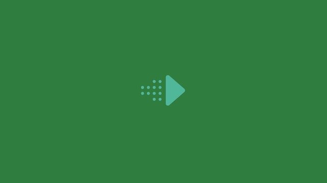 green screen small hole in middle dot arrow animated chromakey design cartoonish elements illustration gesture layers movement motion