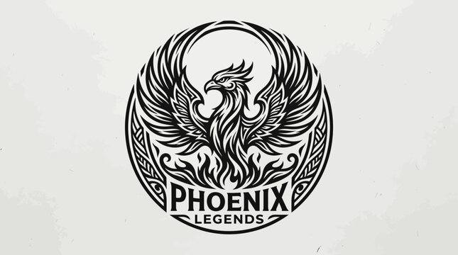 Phoenix Bird Logo Design.