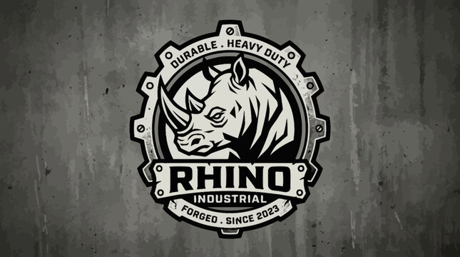 Rhino Industrial Logo Design.