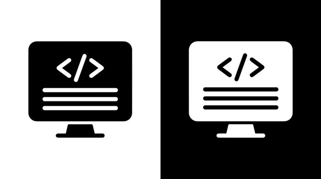 Coding Symbol Illustration Representing Programming, Technology, and Digital Creativity