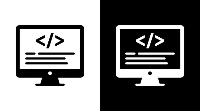 Coding Symbol Illustration Representing Programming, Technology, and Digital Creativity