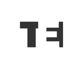 Obraz premium TEI logo design. Initial letter T E I bold font style for tech startups, consulting, corporate branding. Creative company name, headlines typography identity, trendy logotype.