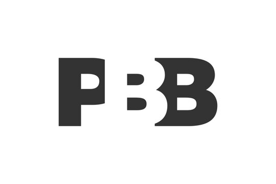 PBB logo design. Initial letter P B B bold font style for tech startups, consulting, corporate branding. Creative company name, headlines typography identity, trendy logotype.