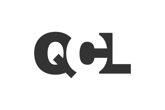 QCL logo design. Initial letter Q C L bold font style for tech startups, consulting, corporate branding. Creative company name, headlines typography identity, trendy logotype.