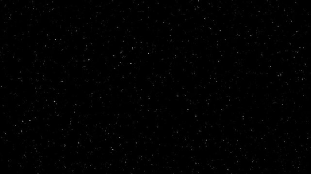 Thousands of Tiny Glowing White Stardust Particles Floating on a Transparent Background, Creating a Magical Sparkling Overlay Effect for Video Editing, Motion Graphics and Visual Effects in 4K
