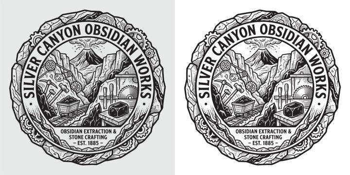Silver Canyon Obsidian Works Extraction & Stone Crafting Badge