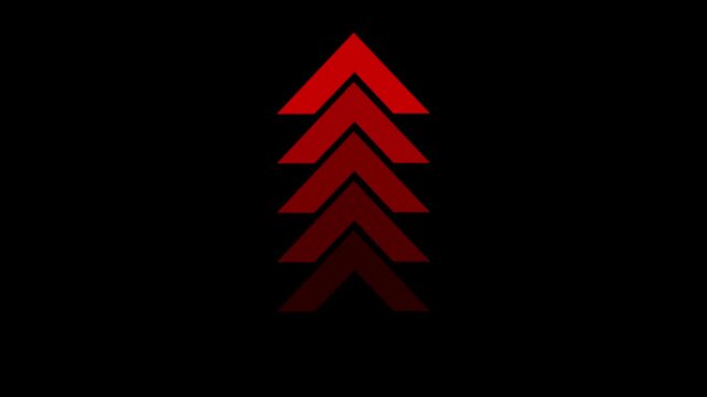 Arrow loop animation concept. Animated arrows for the overlay video layer.
