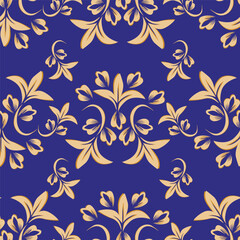 Fototapeta premium Seamless floral patterns in soft pastel colors on a light background, featuring blue and pink tones. Suitable for fabrics, wallpapers, textile prints, children's room decor, gift wrapping paper, packa