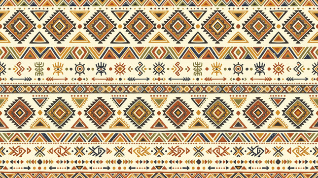 Colorful geometric pattern designs.