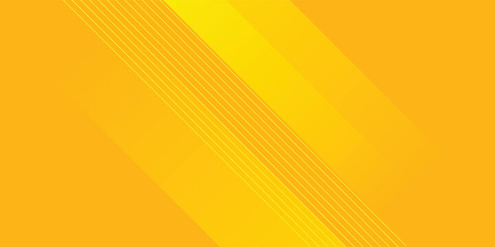 Abstract bright yellow and orange geometric background with elegant layered diagonal stripes. Modern minimalist backdrop featuring soft shadows, smooth clean gradients, and a sleek vibrant tech design
