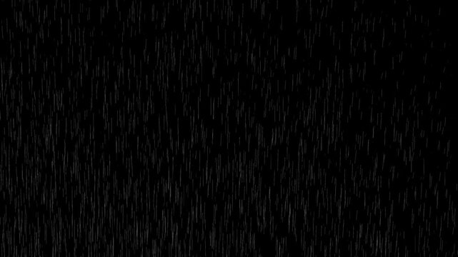 Heavy rain wall falling in front of the camera against black screen. Falling raindrops footage animation in realtime on dark black background.
rain days, heavy rain falling on window surface