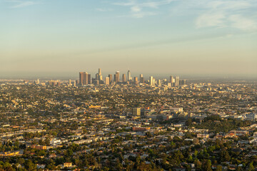 Obraz premium Expansive Los Angeles cityscape view.