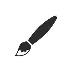 Obraz premium Brush icon. Monochrome black and white symbol