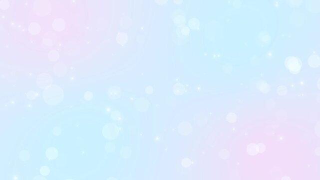 summer bokeh lights and shiny glitter stars falling on pink and blue background animation,fresh pastel soft colors motion background