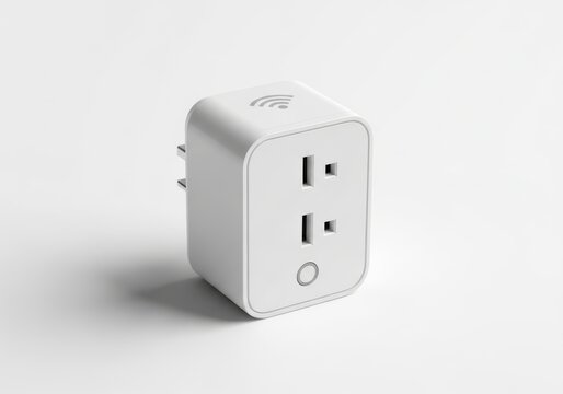 Compact smart plug with dual outlets and wi-fi connectivity