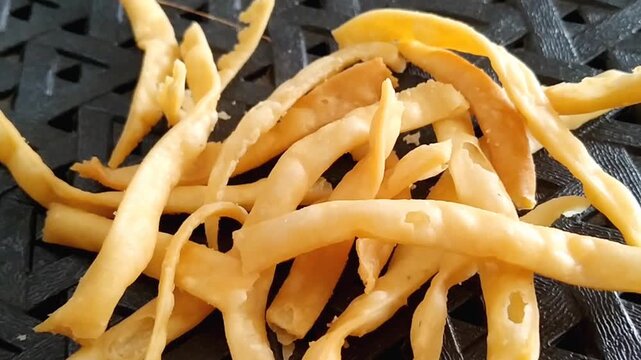 A pile of crispy cheese pastry sticks for party appetizer mockup