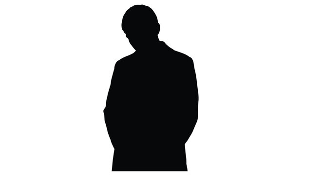 silhouette of a man