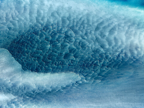 Textures de glace et formations glaciaires en Islande
