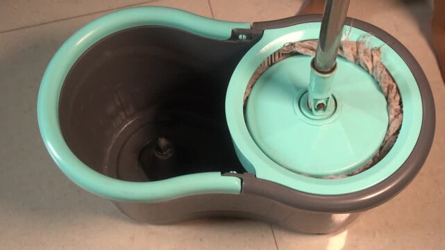 CLEAN 360&deg; Spin Bucket Mop with microfiber cleaning head and durable bucket delivers effortless, efficient floor cleaning performance