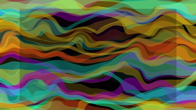 Iridescent Liquid Metal Abstract Wave Background