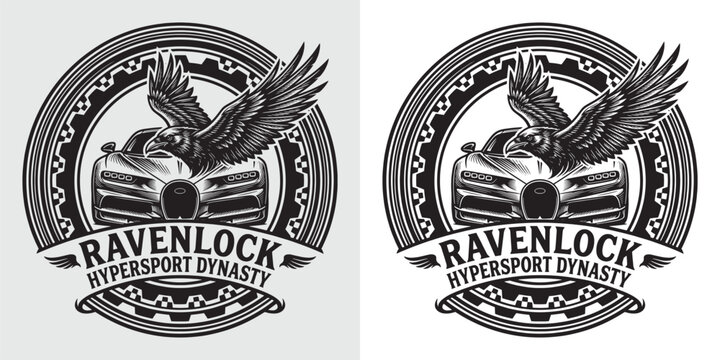 Ravenlock Hypersport Dynasty Raven and Supercar Logo