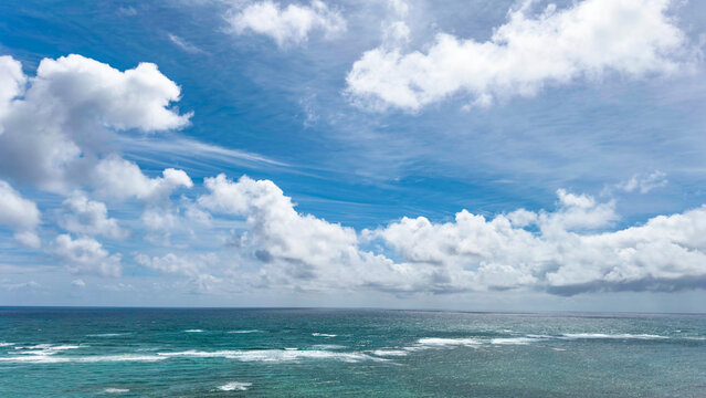 clouds over the sea