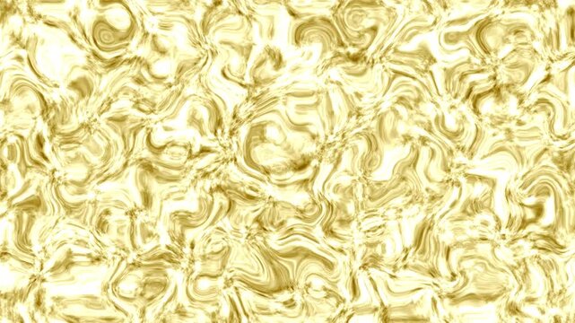 Abstract golden wavy liquid texture background with elegant swirl patterns and shiny metallic surface for luxury design projects