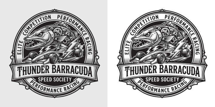 Thunder Barracuda Elite Competition Performance Racing Badge