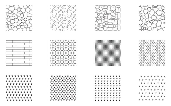 Seamless CAD Hatch Pattern Collection &ndash; Architectural, Brick, Stone and Technical Vector Texture Set