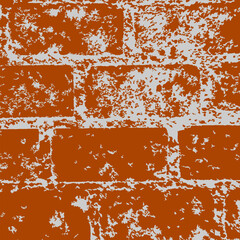 Natural terracotta orange brick wall pattern texture for vintage urban architecture and loft interior background © My Collection ID