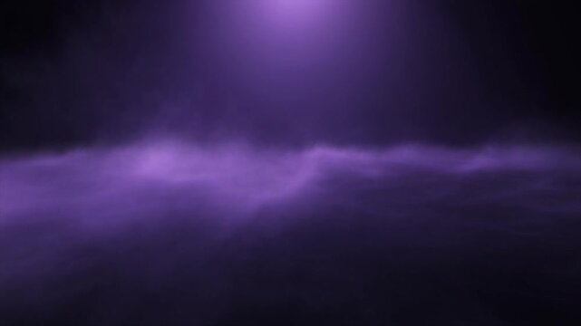 Deep shadow mist with gentle lavender glow rising slowly through smooth dark ambient fogscape