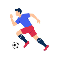 Fototapeta premium Soccer Player Running With Ball