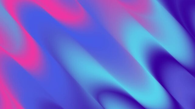 Abstract smooth liquid wave background with vibrant purple pink and soft cyan blue diagonal lines satin texture motion flowing backdrop for technology presentation creative design