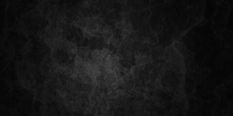 Fototapeta premium Dark charcoal grunge wall texture background. Dark black rough grunge surface with smoke edge. Black texture chalk board and black board.