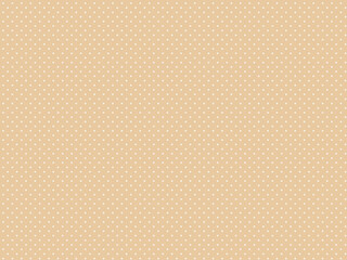 Fototapeta premium Beige polka dot pattern background with small white seamless dots