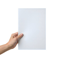 Obraz premium Hand holding plain white paper