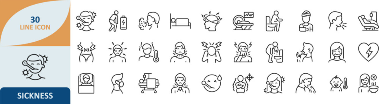 Set of science and research line icons for laboratory and education with research laboratory education chemistry experiment analysis academic illustration knowledge discovery learning