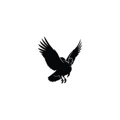 Naklejka premium Wild Turkey Silhouette Flying with Wings Spread Upward. Minimalist Black and White Vector Illustration of a Game Bird in Flight. Graphic Icon Symbol for Wildlife, Nature, and Hunting Design.