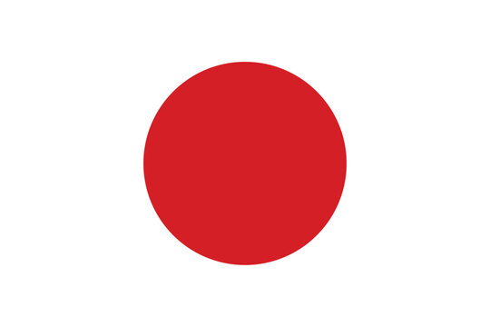 The national flag of japan